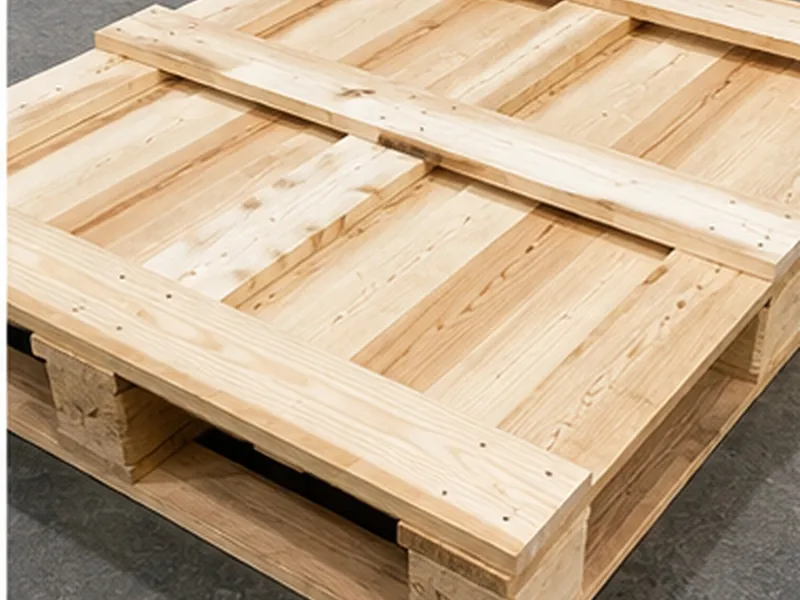 Tarima de madera a la medida con cubierta cerrada, fabricada en Puebla